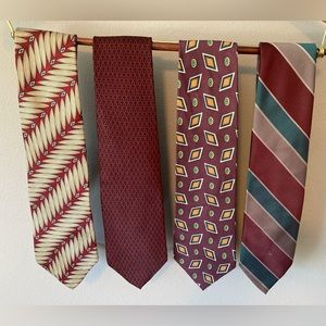 4 Pack Designer Tie Assortment